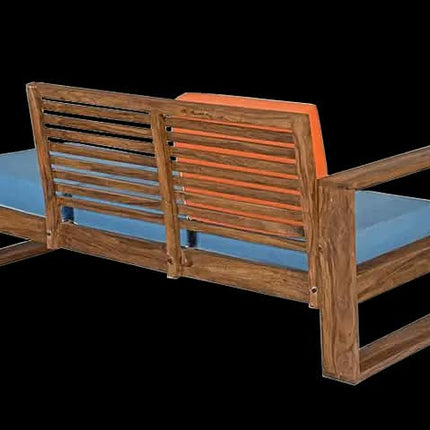 Customized Modern Luxury Solid Sheesham Wooden Extendable Convertible Corner Sofa For Living Room Villa School Use