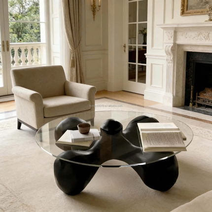 Made of FiberGlass Custom FRP Furniture Modern Leisure Low Coffee Table For Hotel Villa Apartment Garden Salon Durable Living Room Furniture Decor