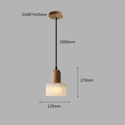 Adjustable Height Wabi Sabi Pendant Light Retro American Translucent Marble Droplight for Dining Table Kitchen Island Restaurant