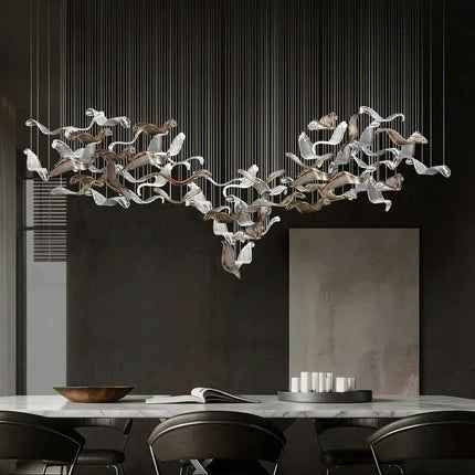 Chandelier Hanging Dining Lustre Living Room Hanging Lamp Ceiling Lights for Kitchen Island Glass Dining Room Pendant Light