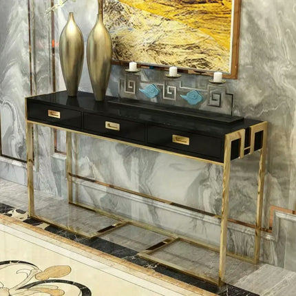Moderno luxury TV stand stainless steel leg with acrylic wooden TV cabinet for living room bedroom hall workshop entry