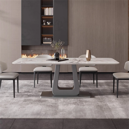 Xuanzhen Dining Room Furniture Nordic Modern Round Dining Table Set 6 Seater Luxury Marble Dining Tables Dining Table For Sale