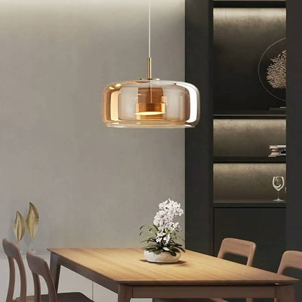 Simple Nordic Modern Glass Lamps Iron Chandelier for Dining Room Living Room Artistic Design by Designer Postmodern Bar Lamp