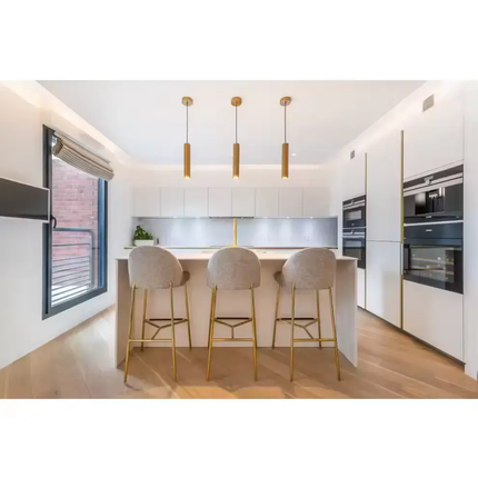Modern Two Colors Lacquer Finish Custom Made Kitchen Cabinet