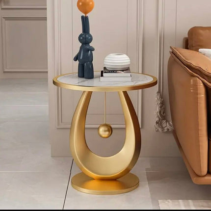 Modern Metal & Marble Console Table Durable and Stable Design For Living Room and Apartment Use
