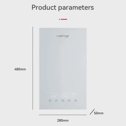 Instant Electric Water Heater Smart Digital Display Modern Bathroom Essential