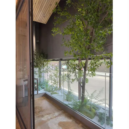 Custom Design Big Vision Patio Door Thermal Break Aluminum Double Glass Sliding Door