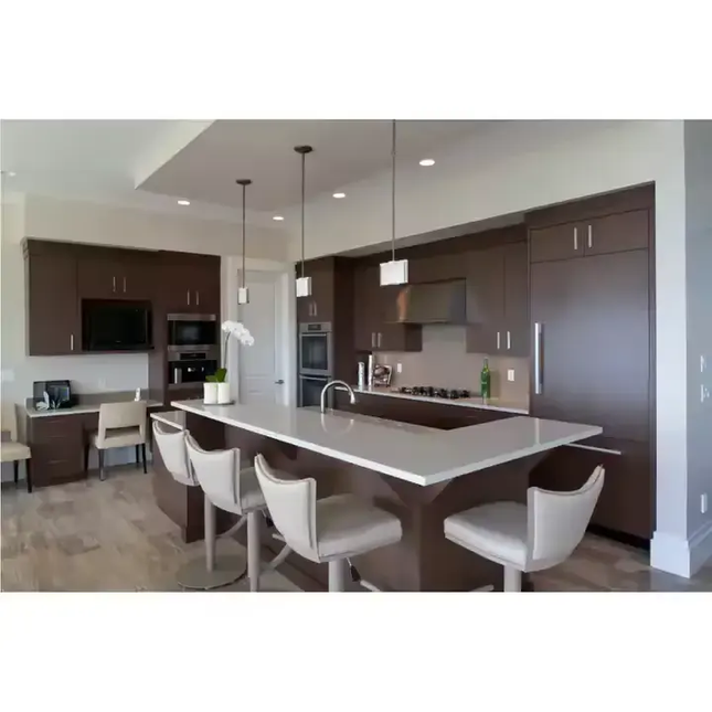 Modern Two Colors Lacquer Finish Custom Made Kitchen Cabinet