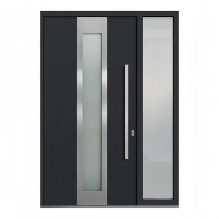 Latest Design Custom Home Entry Security Villa Main External Entrance Aluminum Modern Pivot Door Front Doors Security Gate