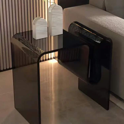 Transparent Acrylic Modern European Coffee Table With Customized Color For Bedroom Living Room Bedside Table Hotel Use