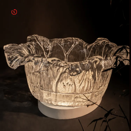 High End Luxury Platinum Crystal Transparent Soaking Villa Hotel Bathtub