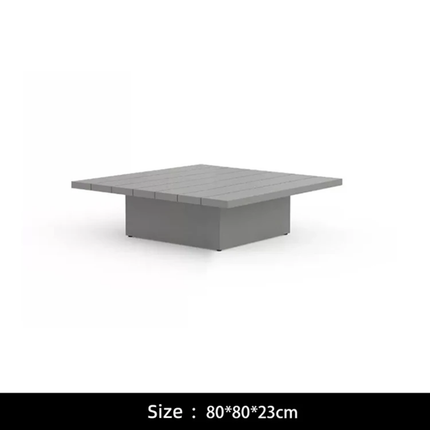 Courtyard Outdoor Sofa Aluminum Terrace Patio Furniture Set Waterproof Leisure Garden Sofa