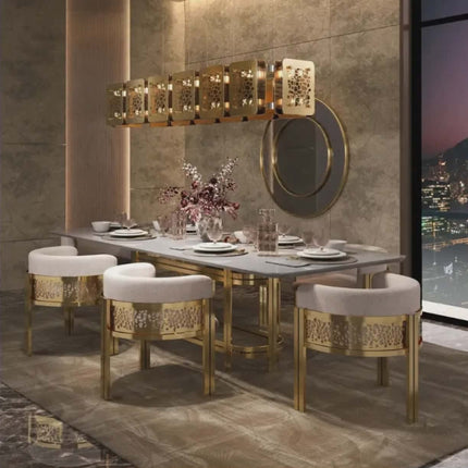 Modern Exclusive Curved Velvet Chair – Gold Stainless Steel Frame, Stylish Accent Seating for Home, Hotel, Cafe and Club