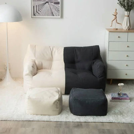 Luxury Japanese-Style Convertible Living Room Furniture Set Foldable Bean & Eps/EPP Filled Lazy Sofa Bed Accent Design