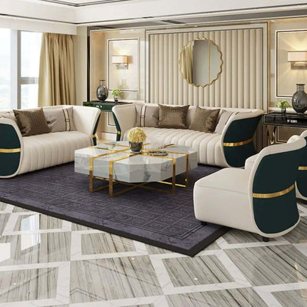 Light Luxury Modern Leather Sofa Combination Simple Living Room Furniture Fabric 1 piece Set Living Room Furniture Sectional Sofa