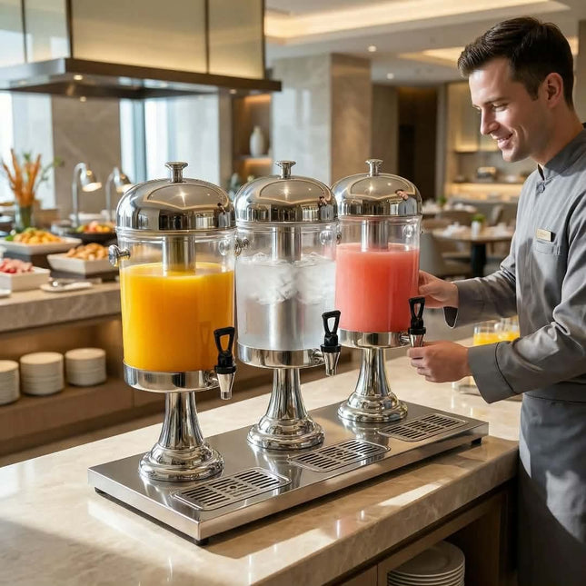8L 16L 24L Stainless Steel Juice Dispenser Beverage Dispenser With Tap For Party Restaurant Catering