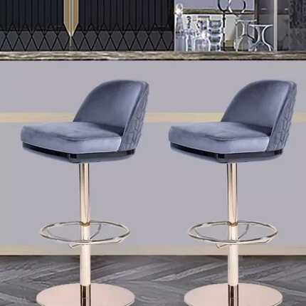 Stainless Steel Front Desk Bar Chair Home High Chair Bar Front Desk Jewelry store Modern Light Luxury Lifting Rotary Stool
