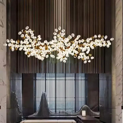 Customized Designer Style Indoor Decoration Lighting Hotel Lobby Hall Mall Restaurant Projects LED Chandelier