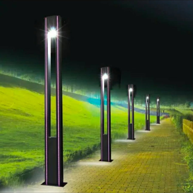 Solar Garden Road Light Pole 3m 4m 5m 6m Single Arm Price Aluminum Alloy Customized Outdoor Light