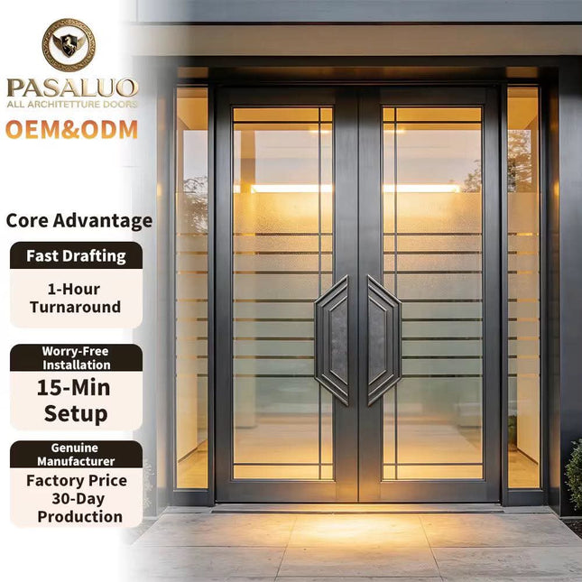 2026 OEM PSL New Type Durable Composite Residential Home Villa Entrance Security Front Entry Exterior Doors For Houses