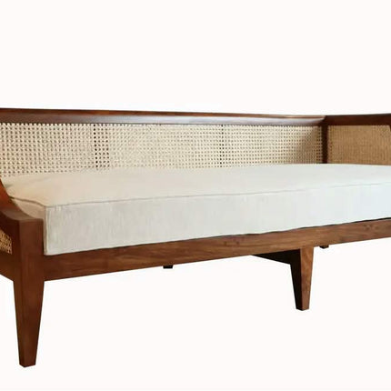 Modern Luxury Solid Wood Extendable Customized Rattan Three Seater Sofa Set for Living Room Kitchen School Basement Villa Use