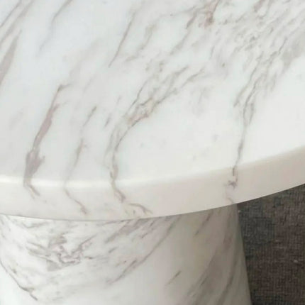 Custom Retro Industrial Marble Sofa Side Table Creative Shaped Coffee Table For Living Room Home Furniture
