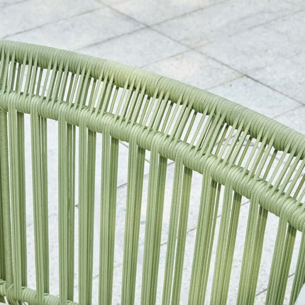 Custom Hotel Modern Outdoor Garden Furniture Lounge Aluminum Rope Woven Sofa Set