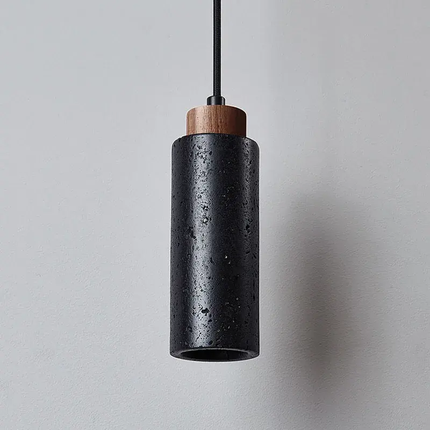 Travertine Led Pendant Light Kitchen Island Bedside Dining Room Restaurant Hotel Bar Hanging Droplight Black Stone