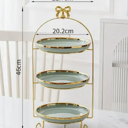 Marble Design Dinnerware Set Dishes Gold Serving Wedding Charger Plate Cake Stand Ceramic Plates Fish Plates