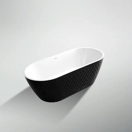 Modern Patterned Pure Acrylic Freestanding Bathroom Bath Tub Customized Gloosy White Color Soaking air Massage Bathtub