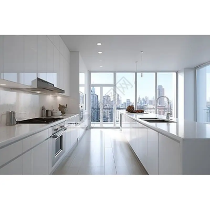 Prima Smooth Surface Finish Natural Solid Wood Construction Cabinet Body Kitchen Cabinets