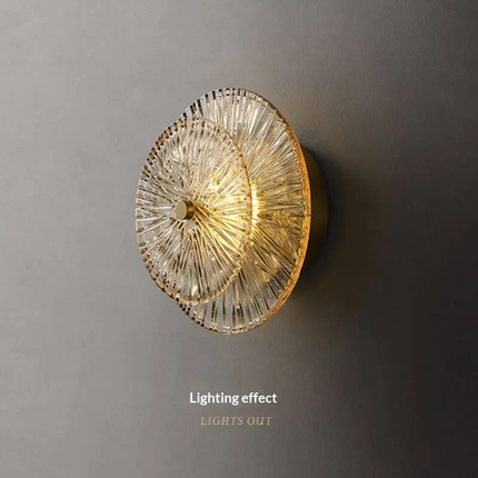 Lausanne Flower Modern Personality Living Room Background Wall Lamp New Bedroom Bedside Lamp ABS Three-Color Changing LED Luxury