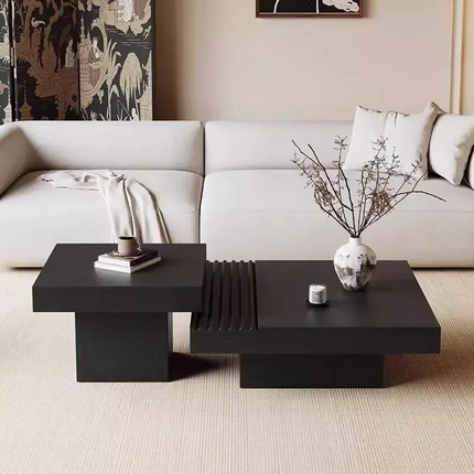 Made of concrete Designer Coffee Table Black Coffee Table Square Design Coffee Table For Living Room Furniture