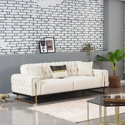 Contemporary Luxury Modern Chesterfield Sectional Sofa for Living Room