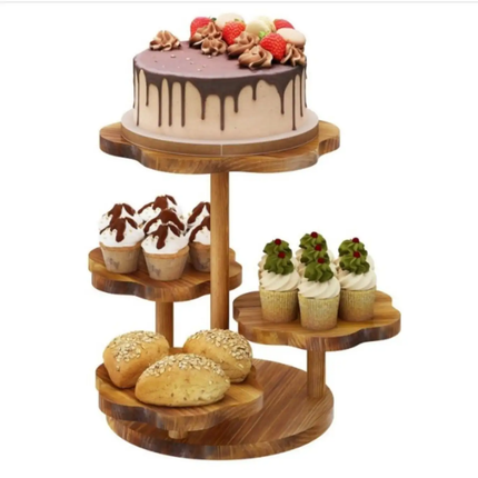 Multi-Tier Round Cake Stand Tabletop Cupcake & Snack Display Holder For Party Home Decor