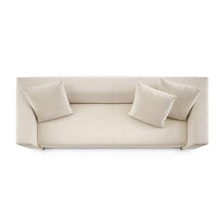 Spongdesign Modern Luxury Living Room Sofa Set Headboard Design Ottoman Genuine Leather Home Furniture Apartment Hotel Bedroom