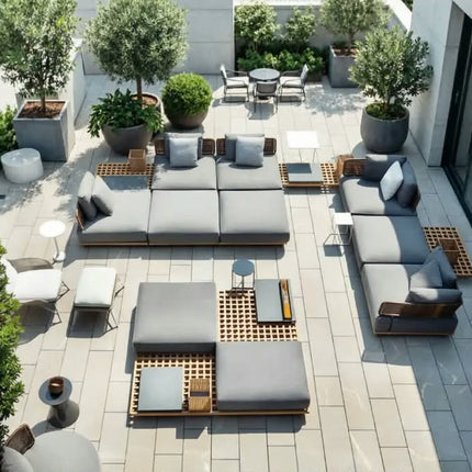 Outdoor Patio Garden Aluminum Furniture Sofa Set