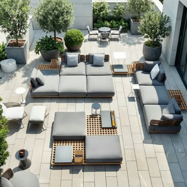 Outdoor Patio Garden Aluminum Furniture Sofa Set