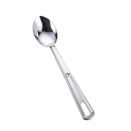 Stainless Steel Soup Ladle Long Handle Buffet Serving Spoon Thickened Public Hotel Slotted Spoon Set OEM