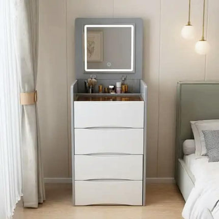 Dresser Bedroom Modern Simple Flippable Bedside Small HouseHold Modern Makeup Nightstand Storage Cabinet One Piece