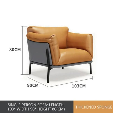Sofa Set Furniture Style Milan Contemporary Italy Commercial Waiting Room Office for Office Leather Sofa Set 5 Seater Modern
