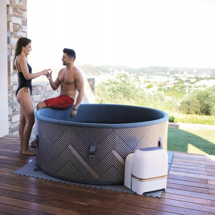 Modern Design Inflatable Spa For Home With Anti-Bacterial Fabric DWF HYDROMASSAGE 6 People Hot Tub Round Pool