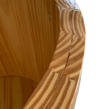 Barrel Wooden Bathtub Long Wooden Soaking Bathtub Design Customized Bulk Purchase in Stock