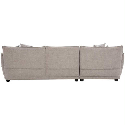 Elegant Premium Modern Upholstered Fabric 3 Seater Andrea Sofa With Generous Cushion Timeless Comfort Stylish