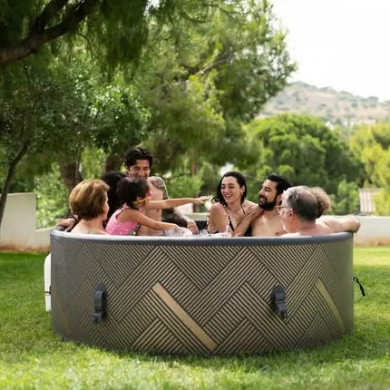 Modern Design Inflatable Spa For Home With Anti-Bacterial Fabric DWF HYDROMASSAGE 6 People Hot Tub Round Pool
