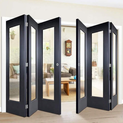 Hurricane Proof Exterior Bi Folding Door Aluminum Patio Bifold Doors Puertas Plegables According Folding Glass Door