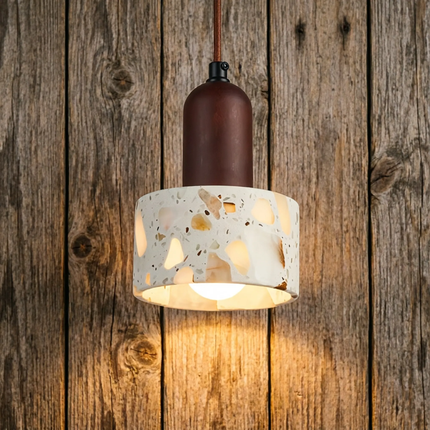 Popular Wabi Sabi Travertine Led Pendant Light Dining Desk Kitchen Island Restaurant Bedside Hotel Yellow Stone Decor Droplight