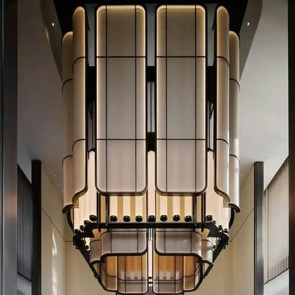 Luxury Glass Chandelier For Hotel Lobby Super Market Wedding Hotel New Design Large Pendant Light