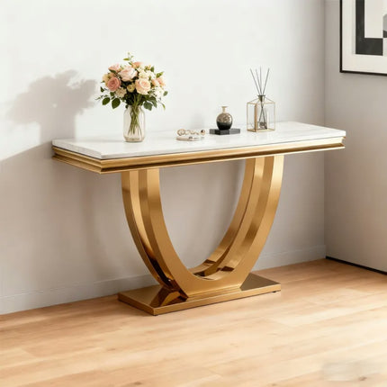 Contemporary luxury console table convertible metal furniture for home office apartment workshop hospital moderno new for entry