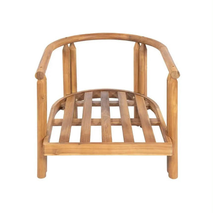 Outdoor Teak Wood Sofa Set Modern Patio Furniture For Garden Villa Hotel Balcony